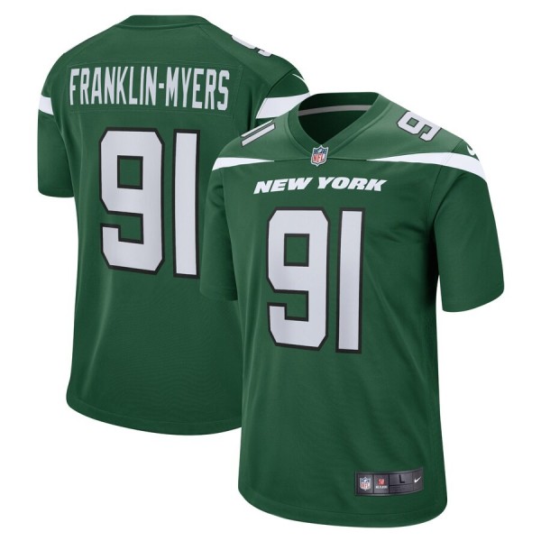 Men's New York Jets John Franklin-Myers Gotham Green Game Jersey