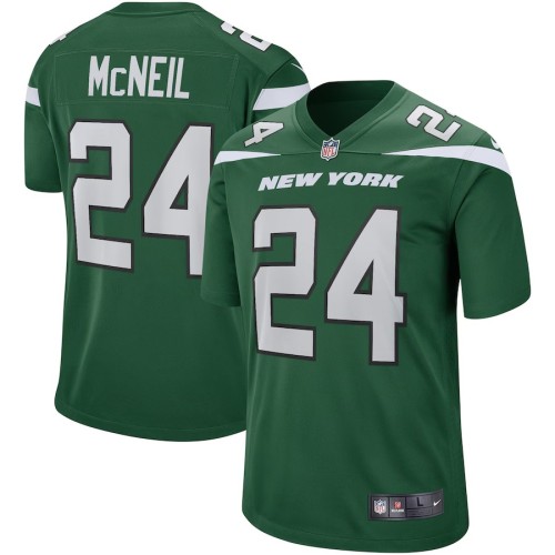 Men's New York Jets Freeman McNeil Gotham Green Game Retired Player Jersey
