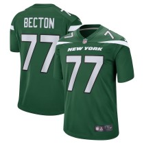 Men's New York Jets Mekhi Becton Gotham Green Player Game Jersey
