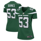 Women's New York Jets Zaire Barnes Gotham Green Game Jersey