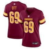 Women's Washington Commanders Tyler Ott Burgundy Game Jersey
