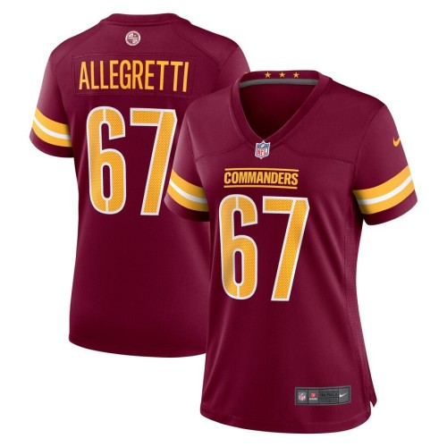 Women's Washington Commanders Nick Allegretti Burgundy Game Jersey