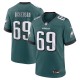 Men's Philadelphia Eagles Landon Dickerson Midnight Green Team Game Jersey