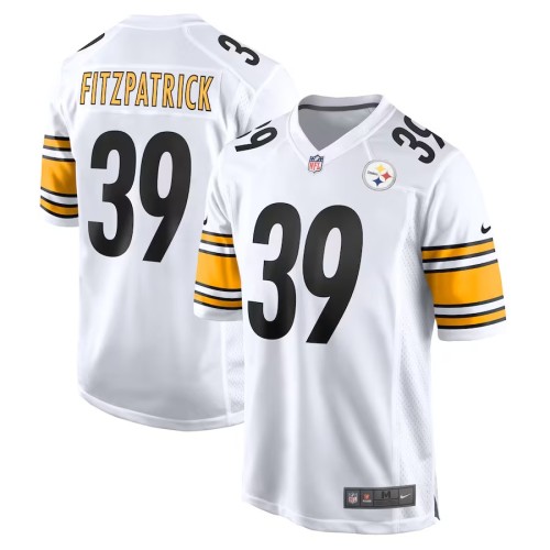 Men's Pittsburgh Steelers Minkah Fitzpatrick White Game Player Jersey