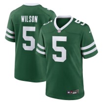 Men's New York Jets Garrett Wilson Legacy Green Game Jersey