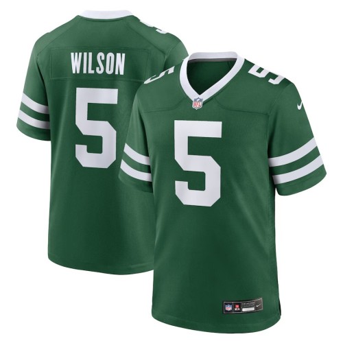 Men's New York Jets Garrett Wilson Legacy Green Game Jersey