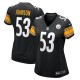 Women's Pittsburgh Steelers Kyron Johnson Black Game Jersey