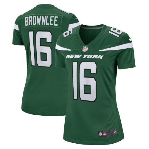 Women's New York Jets Jason Brownlee Gotham Green Game Jersey