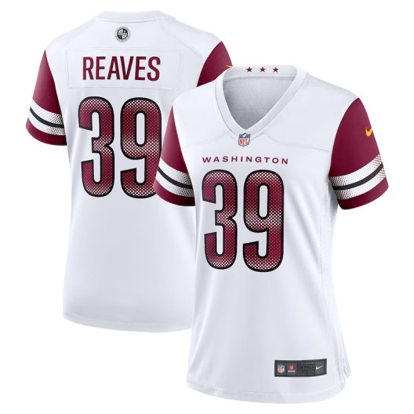 Women's Washington Commanders Jeremy Reaves White Game Jersey