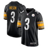 Men's Pittsburgh Steelers Russell Wilson Black Game Jersey