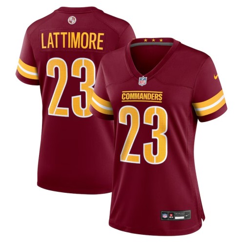 Women's Washington Commanders Marshon Lattimore Burgundy Game Jersey