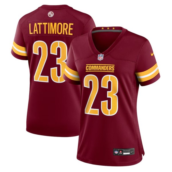 Women's Washington Commanders Marshon Lattimore Burgundy Game Jersey