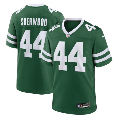Men's New York Jets Jamien Sherwood Legacy Green Team Game Jersey