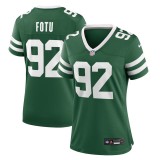 Women's New York Jets Leki Fotu Legacy Green Team Game Jersey