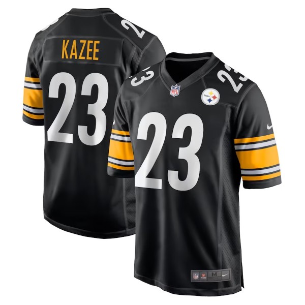 Men's Pittsburgh Steelers Damontae Kazee Black Game Jersey