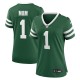 Women's New York Jets Legacy Green #1 Mom Game Jersey