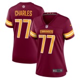 Women's Washington Commanders Saahdiq Charles Burgundy Game Jersey