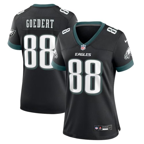 Women's Philadelphia Eagles Dallas Goedert Black Alternate Game Jersey