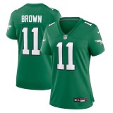 Women's Philadelphia Eagles A.J. Brown Kelly Green Player Jersey