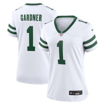 Women's New York Jets Ahmad Sauce Gardner Legacy White Game Player Jersey