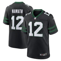 Men's New York Jets Joe Namath Legacy Black Alternate Retired Player Game Jersey