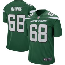 Men's New York Jets Kevin Mawae Gotham Green Game Retired Player Jersey