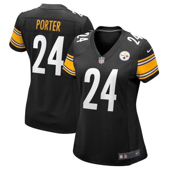 Women's Pittsburgh Steelers Joey Porter Jr. Black Game Jersey