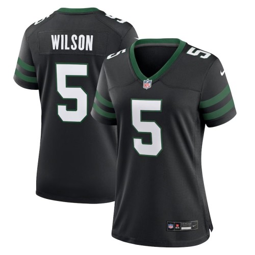 Women's New York Jets Garrett Wilson Legacy Black Alternate Game Jersey
