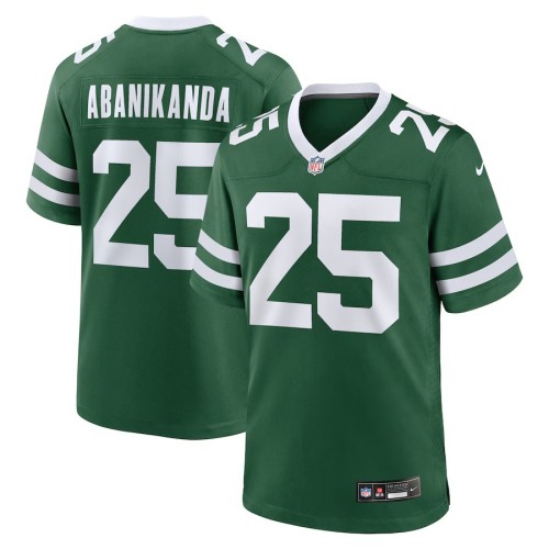 Men's New York Jets Israel Abanikanda Legacy Green Team Game Jersey