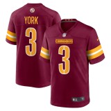 Men's Washington Commanders Cade York Burgundy Game Jersey