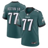 Men's Philadelphia Eagles Mekhi Becton Sr. Midnight Green Game Jersey