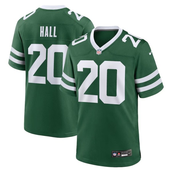 Men's New York Jets Breece Hall Legacy Green Game Jersey