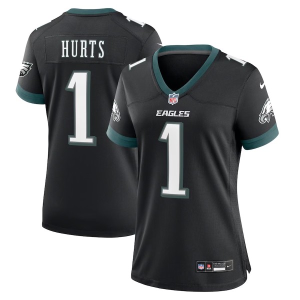 Women's Philadelphia Eagles Jalen Hurts Black Alternate Game Jersey