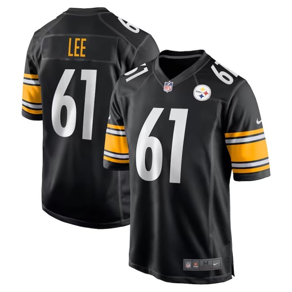 Men's Pittsburgh Steelers Logan Lee Black Game Jersey