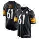Men's Pittsburgh Steelers Logan Lee Black Game Jersey