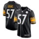 Men's Pittsburgh Steelers Montravius Adams Black Game Player Jersey