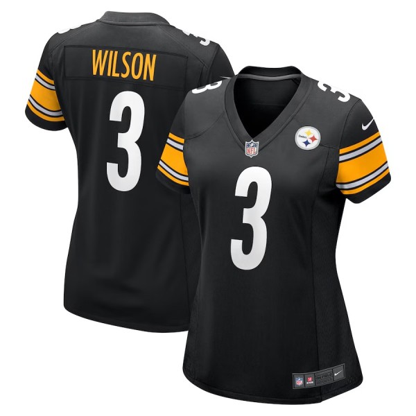 Women's Pittsburgh Steelers Russell Wilson Black Game Jersey