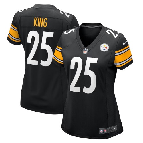 Women's Pittsburgh Steelers Desmond King Black Game Jersey