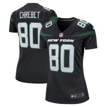 Women's New York Jets Wayne Chrebet Black Retired Player Jersey