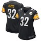 Women's Pittsburgh Steelers Franco Harris Black Game Retired Player Jersey
