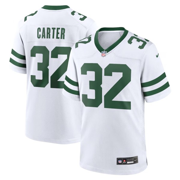 Men's New York Jets Michael Carter Legacy White Game Jersey