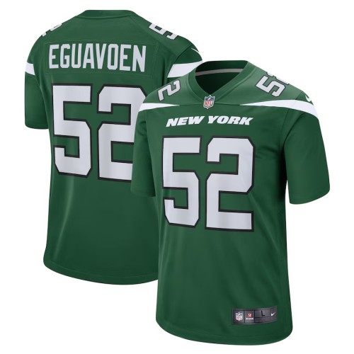 Men's New York Jets Sam Eguavoen Gotham Green Game Jersey