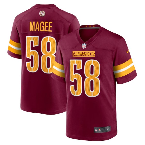 Men's Washington Commanders Jordan Magee Burgundy Game Jersey