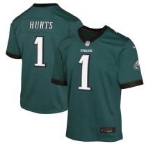 Youth Philadelphia Eagles Jalen Hurts Midnight Green Game Jersey