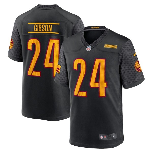 Men's Washington Commanders Antonio Gibson Black Alternate Game Player Jersey
