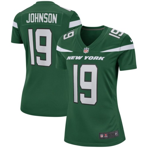 Women's New York Jets Keyshawn Johnson Gotham Green Game Retired Player Jersey