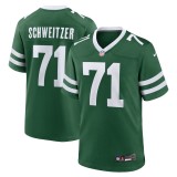 Men's New York Jets Wes Schweitzer Legacy Green Team Game Jersey