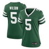 Women's New York Jets Garrett Wilson Legacy Green Game Jersey