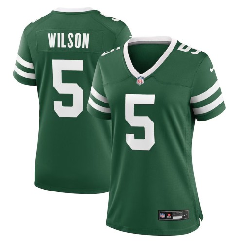Women's New York Jets Garrett Wilson Legacy Green Game Jersey
