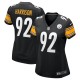 Women's Pittsburgh Steelers James Harrison Black Retired Game Jersey